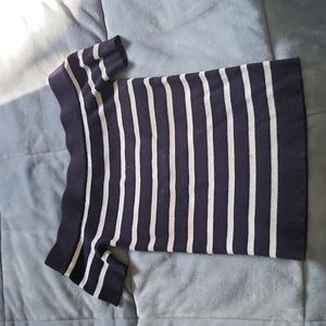 Off the Shoulder Striped Sweater